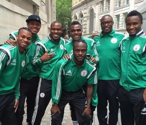 * Super Eagles players in the US