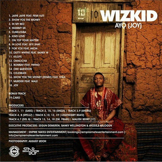  JOY Album by Wizkid