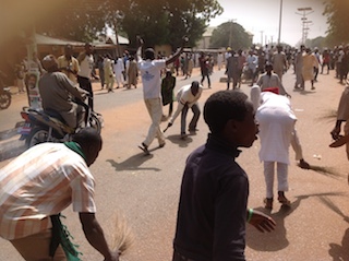 Sokoto youths sweep Jonathan, PDP leaders out of state (Photo) theinfong