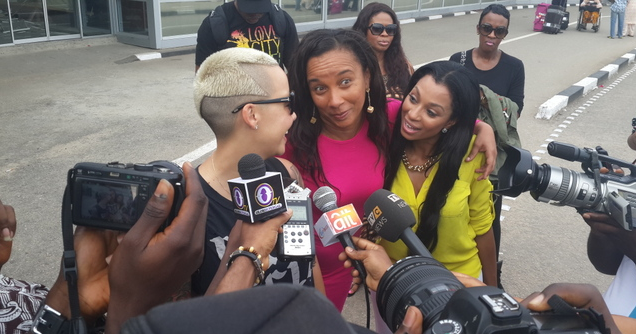 amber rose in lagos theinfong