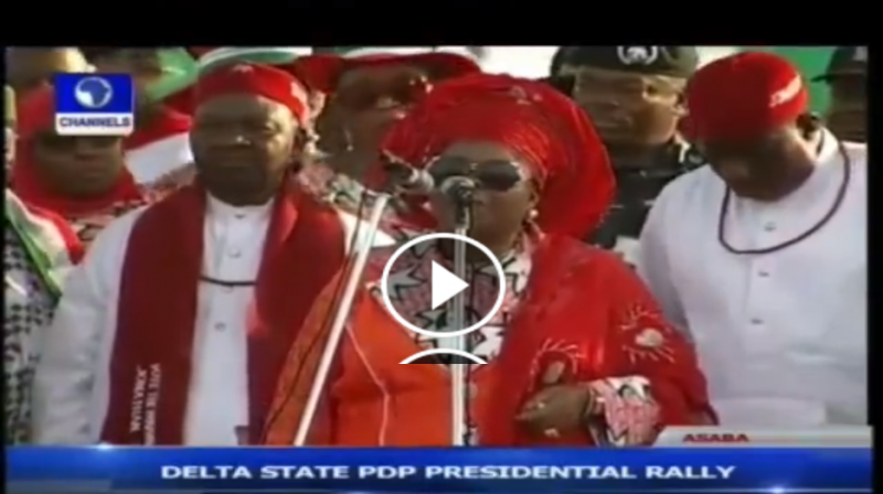 Presidnet Jonathan cries after his wife starts singing - TheInfoNG.com