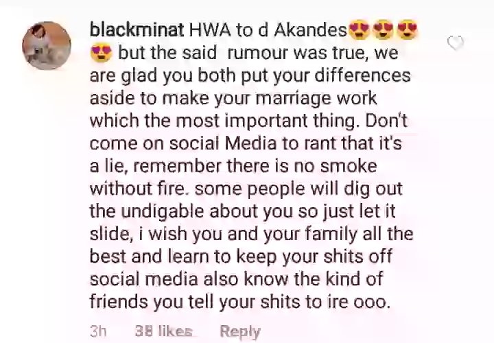 How one of Dakore Akande’s friends leaked her marital crisis to the press…Nigerian celebrities react (Screenshot)