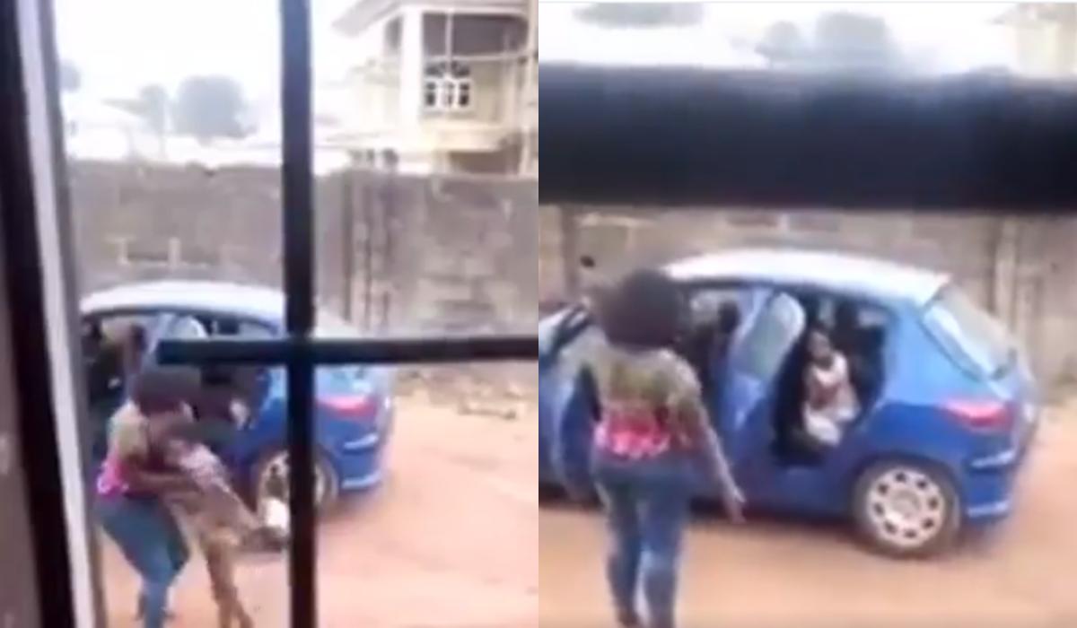 Shocking moment angry woman lifts up her maid, slams to the ground (Video)