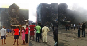 Biggest shopping mall in Benin 'Phil Hallmark' burnt down