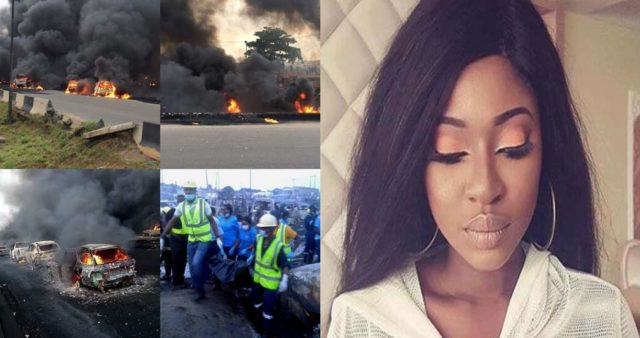 “Stop using us for sacrifice and get rid of these tankers” – Yvonne Jegede to Governor Ambode on otedola bridge explosion