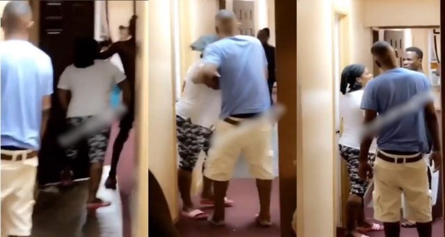 American lady threatens to stab Nigerian housemate over the use of toilet (Video)