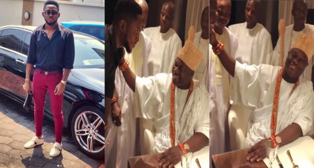 Miracle Pays Ooni of Ife Courtesy Visit (Photos/Video)