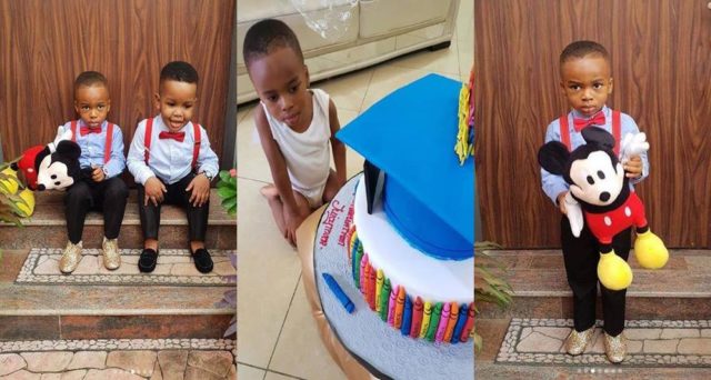 Tonto Dikeh celebrates her son as he graduates from play group to pre-nursery class (Photos)