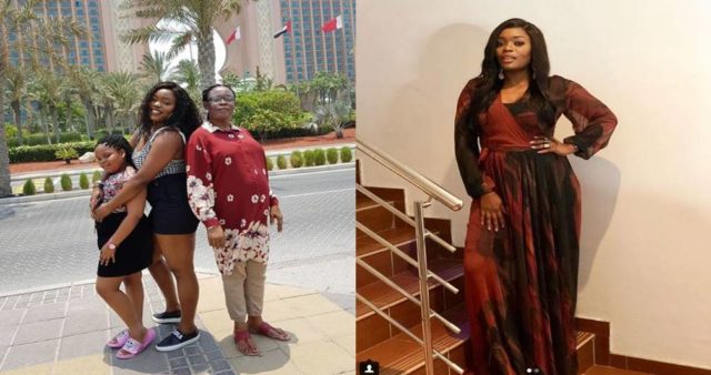 Bisola Aiyeola on vacation with her mother & daughter at United Arab Emirates