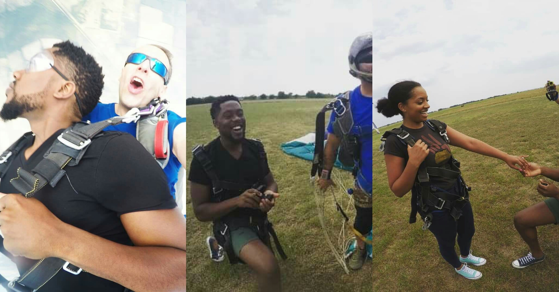 Man Jumps Out Of Aeroplane To Propose To His Girlfriend (Photos) 