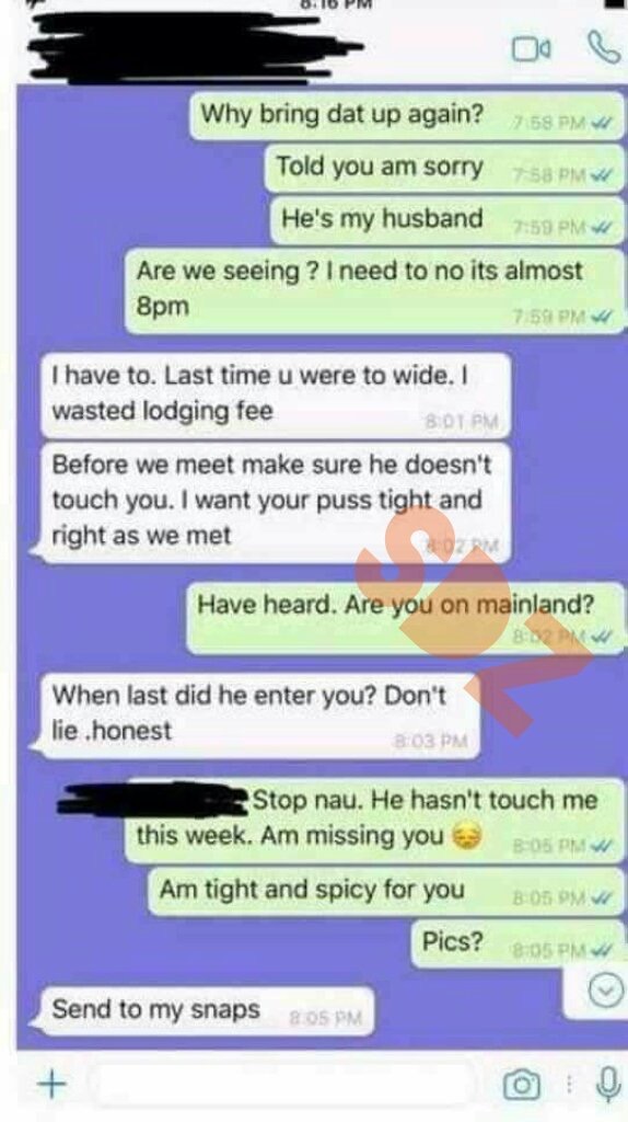 Read The Leaked Whatsapp Chat Between A Married Woman And Her Lover Photos Theinfong