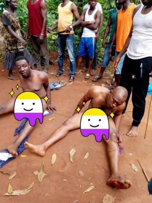 Two men arrested for stealing from a shrine in Anambra state
