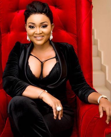 Mercy Aigbe cleavage