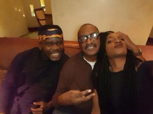 Seyi Shay pictured with Beyonce's father 
