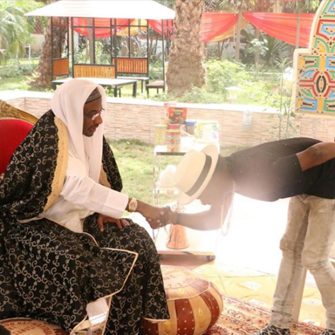 Korede Bello visits Emir of Kano for blessings (Photos) theinfong.com