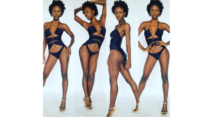 Upcoming singer, Korra Obidi replies trolls who attacked her for having dark knees in her swimwear photos theinfong.com 700x387