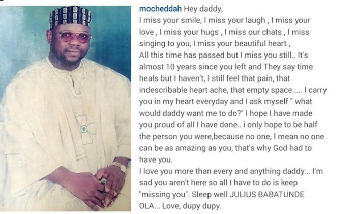 MoCheddah pens emotional tribute to her late dad theinfong.com 700x420
