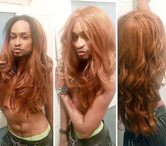 Denrele Edun rocks blonde wig as he goes feminine theinfong.com