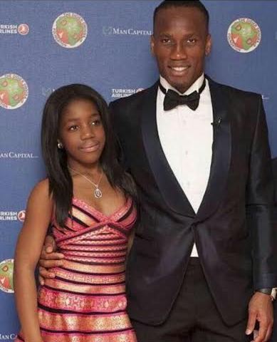 Didier Drogba shares pic of his daughter as she turns a year older.. theinfong.com