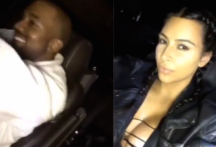 Kim shares video showing Kanye West dancing to music in their car theinfong.com 700x477