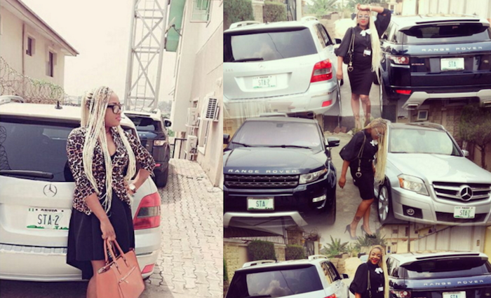 In Pictures: Tayo Sobola Sotayo Buys New Mercedes Benz GLK, Flaunts Fleet Of Luxury Cars theinfong.com 700x426