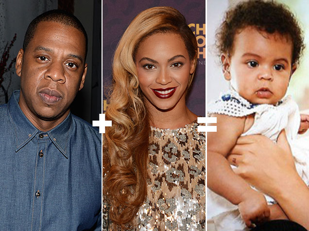 beyonce-jay-z-blue-ivy-12 unattractive celebs with beautiful children (+Photos)-theinfong.com