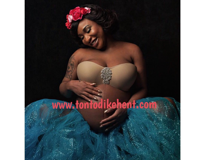 Actress Tonto Dikeh gives birth to a baby boy. theinfong.com 700x538