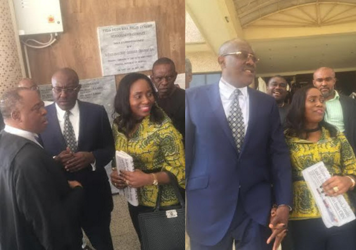 Olisa Metuh and his wife in court (Photos) theinfong.com