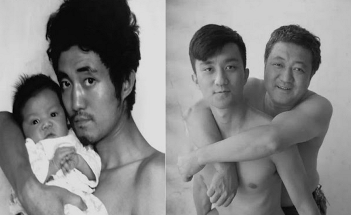 Father and son take the same kind of photo for 27 years, until... theinfong.com 700x430