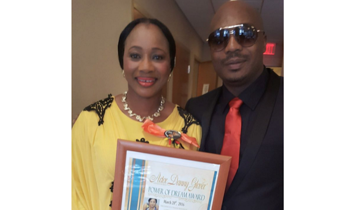 Actress Clarion Chukwurah and husband attend award ceremony in the USA theinfong.com 700x422