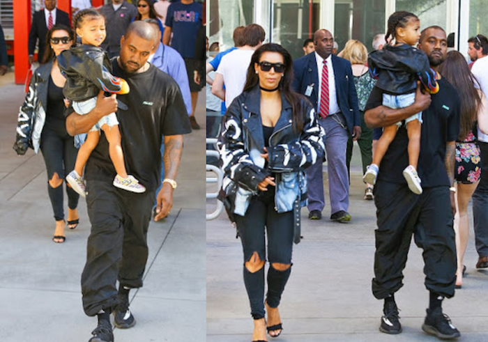 Kanye West and Kim Kardashian take the kids on family day out theinfong.com 700x491