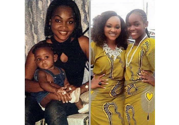Check out these before & after pics of Mercy Aigbe & her daughter theinfong.com 700x491