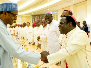 President Buhari meets with Catholic Bishops in Aso Rock theinfong.com