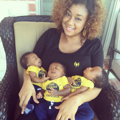 Photo of the wife of warri big boy and their triplet theinfong.com