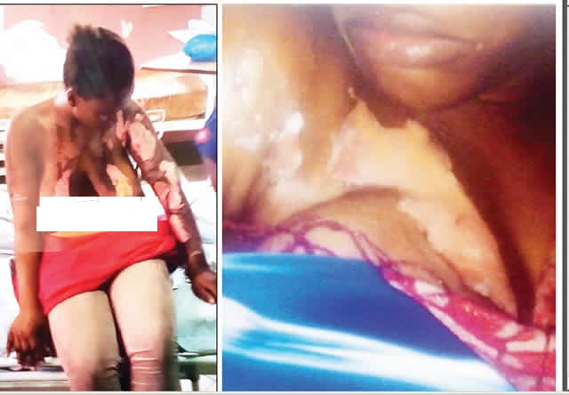 Photo- Housewives bathe each other with hot water over lover in Lagos theinfong.com
