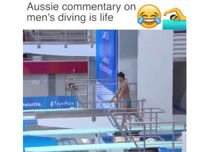 An hilarious Australian man's commentary on men's diving in Olympics theinfong.com 700x516