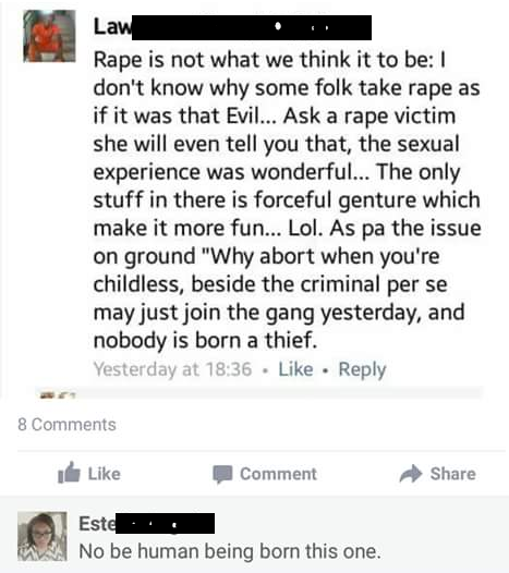 ''Rape is a wonderful experience'' - Altar Boy Admits on Social Media theinfong.com