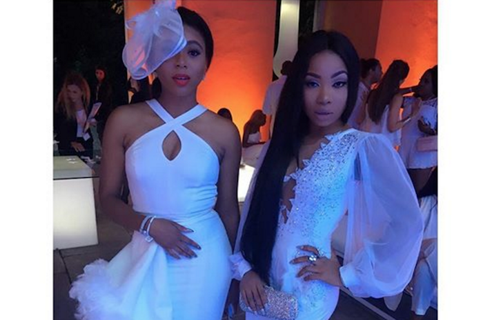 Stephanie Coker and Mo Cheddah gorgeous in white (Photos) theinfong.com 700x464