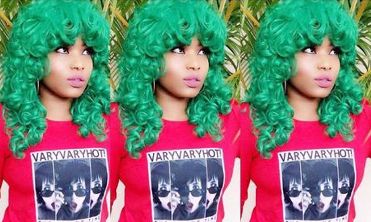 halima-abubakar-changes-hair-colour-to-green-theinfong-com