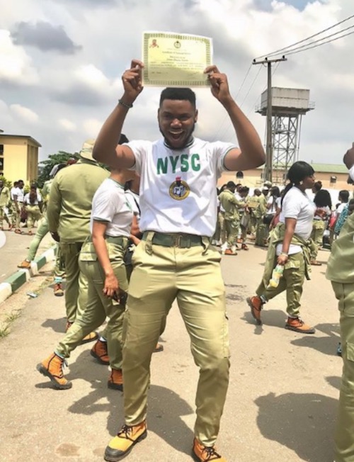 Regina Daniels boyfriend, Somadina passes out from NYSC