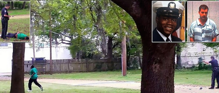 White cop shoots unarmed black man 5 times in the back-TheInfoNG.com-700x298