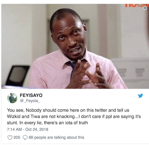 Nigerians insult Wizkid and Tiwa on Twitter