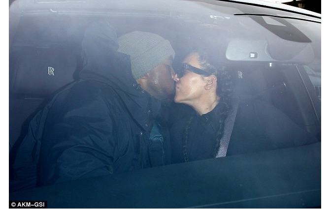 Kim Kardashian & Kanye share passionate kiss