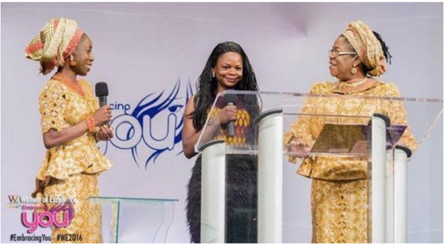 Olajumoke shares stage with VP wife Dolapo Osinbajo