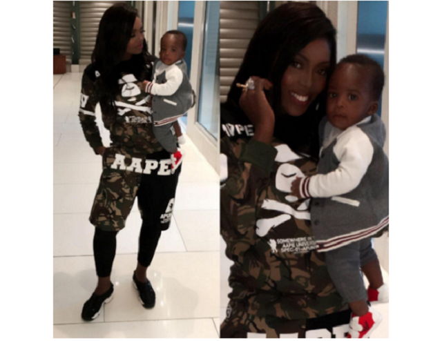 Tiwa Savage shows off photo collage with her cute son