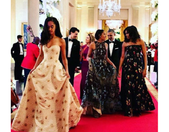 The Obama's stun at the State Dinner