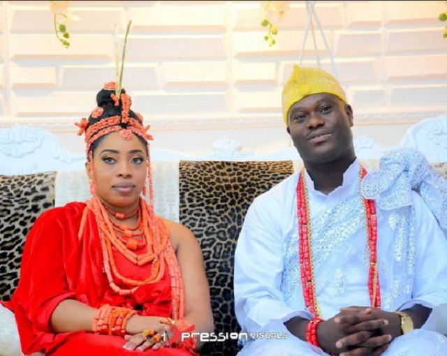 Ooni of Ife and his new wife Wuraola