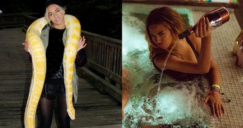 Beyonce-is-not-afraid-of-snakes1-1