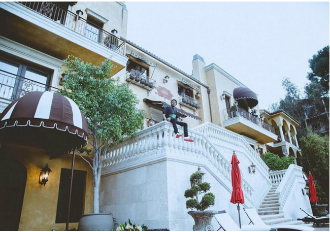 Wizkid shares more photos from his new LA mansion