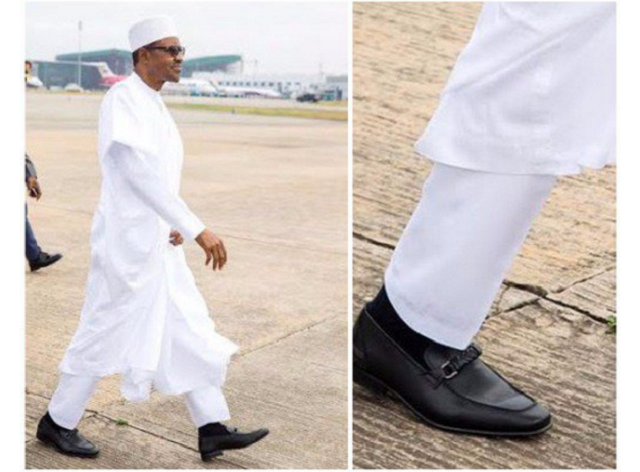 The N2-5m shoes that PDP chieftain said President Buhari wore